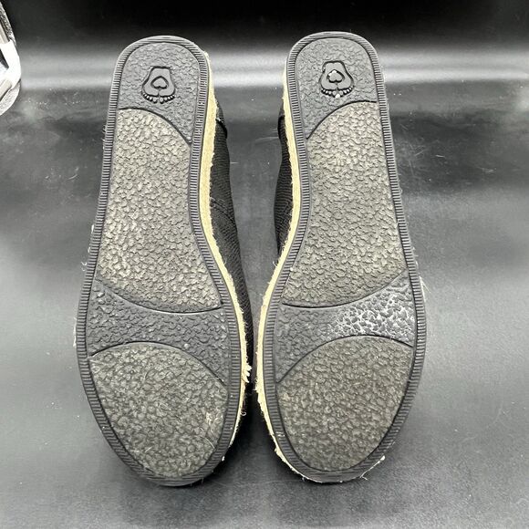 Skechers Bobs Espadrille Wedge Sneaker womens Size 8.5 Shoe Black Memory Foam - Picture 7 of 7